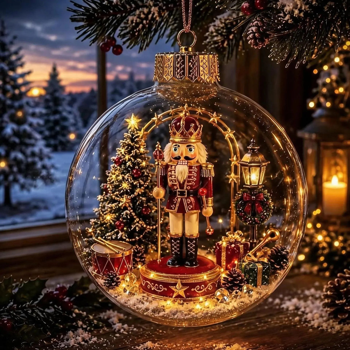 🔥LAST DAY 50% OFF - 🎄Glowing Christmas Diorama Ornament – A Tiny Winter World in Your Hands