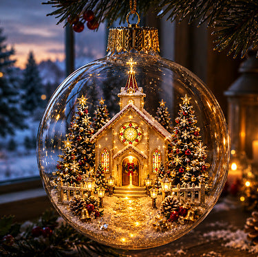 🔥LAST DAY 50% OFF - 🎄Glowing Christmas Diorama Ornament – A Tiny Winter World in Your Hands
