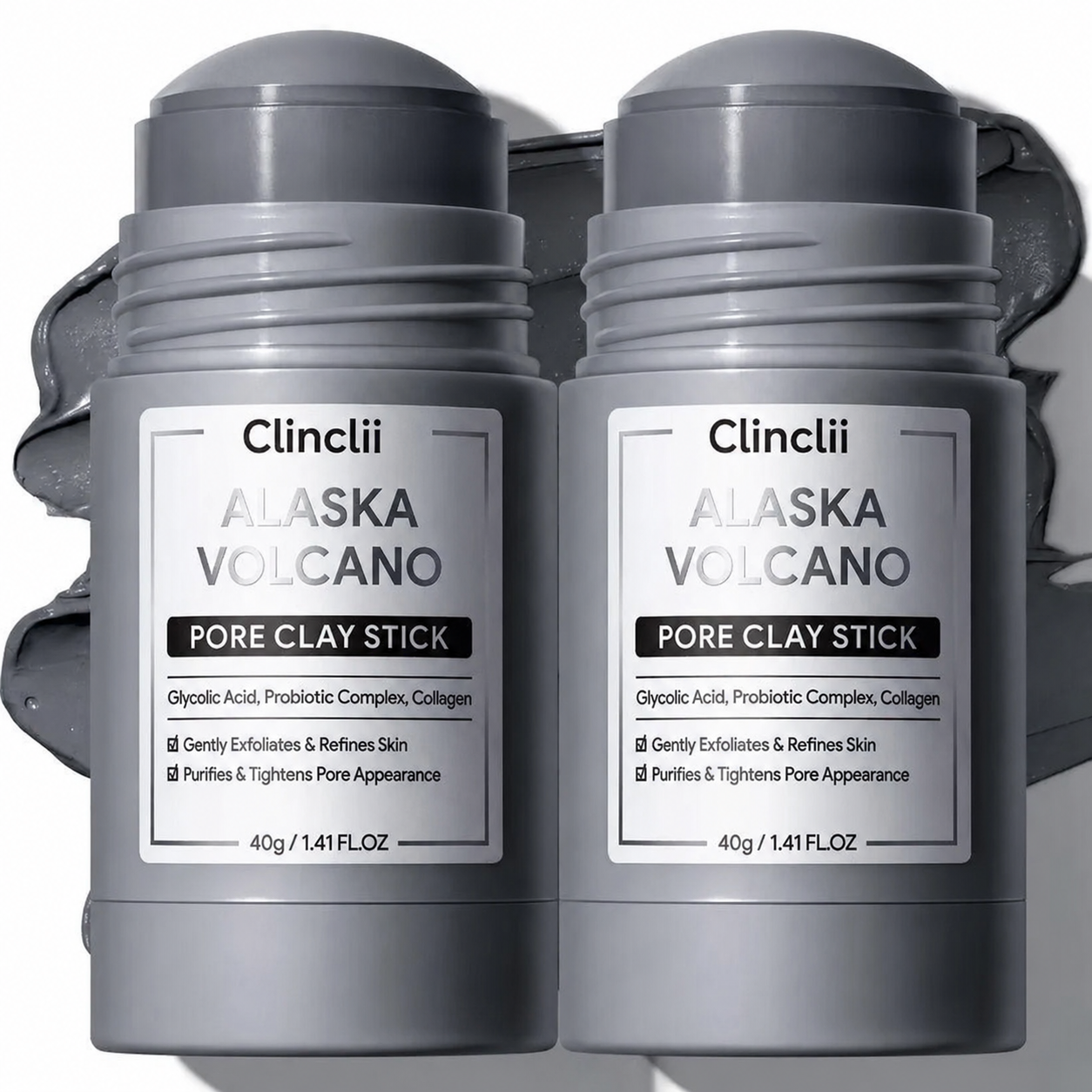 The Dual Clay System For Pores, Oil & Blemish-Prone Skin.