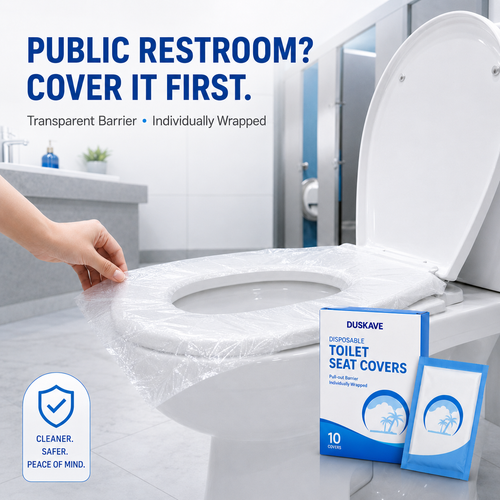 Pawboxclub Disposable Toilet Seat Covers – Waterproof, Individually Wrapped & Travel Ready