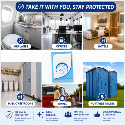 Pawboxclub Disposable Toilet Seat Covers – Waterproof, Individually Wrapped & Travel Ready