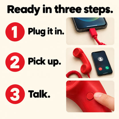 Insideefy™ Retro Phone Handset